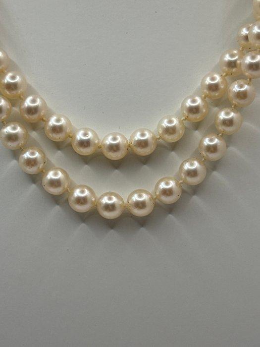 Choker halsketting - 18 karaat Geel goud Parel - Parel, Sieraden, Tassen en Uiterlijk, Antieke sieraden