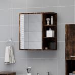 vidaXL Badkamerspiegelkast 62,5x20,5x64 cm bewerkt hout, Verzenden, Nieuw