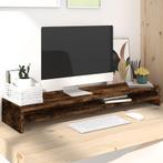 vidaXL Monitorstandaard 100x24x13 cm bewerkt hout gerookt, Verzenden, Nieuw