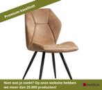 2 stuks Maxfurn Tesla Eetkamerstoel metaal/softyl microvezel, Ophalen of Verzenden, Nieuw, Overige materialen