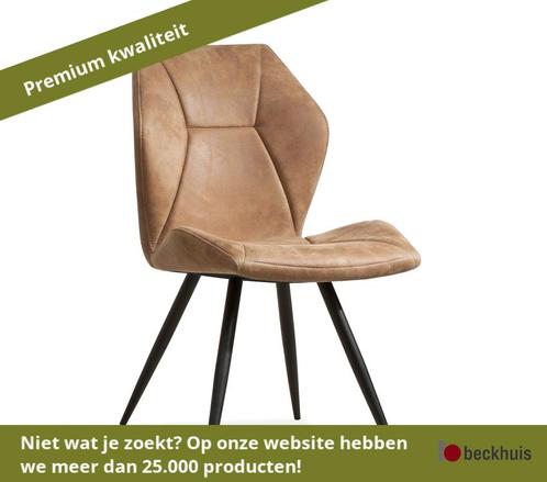 2 stuks Maxfurn Tesla Eetkamerstoel metaal/softyl microvezel, Huis en Inrichting, Stoelen, Nieuw, Overige materialen, Ophalen of Verzenden
