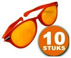 Oranje Feestbril | 10 stuks Oranje Bril Megabril |, Nieuw, Verzenden