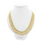 Gouden Cleopatra collier | 45 cm (schakelketting), Sieraden, Tassen en Uiterlijk, Kettingen, Ophalen of Verzenden, Gebruikt, Overige kleuren