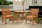 Teakea Teakhouten Tuinset Windsor – 2 Stoelen + Ronde, Verzenden, Nieuw