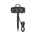 Tuin contactdoos - 230V - 3 voudig - Penaarde, Doe-het-zelf en Verbouw, Elektra en Kabels, Ophalen of Verzenden, Nieuw, Stopcontact