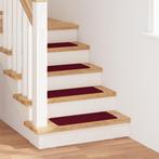 vidaXL Trapmatten met latex onderkant 25x60 cm bordeaux, Verzenden, Nieuw