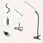 Bureaulamp - Met Klem – Dimbaar 10 Modi -  3 Kleurstanden, Verzenden, Nieuw