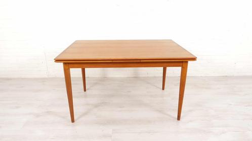 Vintage eettafel | Uitschuifbaar | Teak | 130 cm, Huis en Inrichting, Tafels | Eettafels, Ophalen of Verzenden