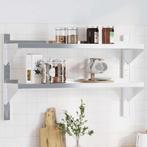 vidaXL Wandschap 2-laags 100x23,5x60 cm roestvrijstaal, Huis en Inrichting, Woonaccessoires | Wandplanken en Boekenplanken, Verzenden