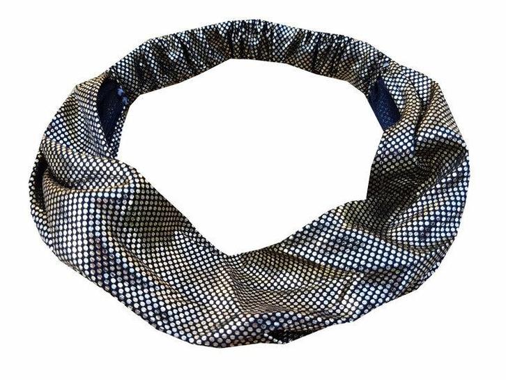 Haarband 3-in-1 - Glitter stof - Zwart & Goud, Sieraden, Tassen en Uiterlijk, Uiterlijk | Haarverzorging