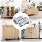 vidaXL Slotmoer 2 pcs Zilver M6 x 15 mm Staal, Verzenden, Nieuw