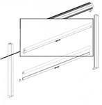 Dometic Horrengaas met Kader Wit 200x85cm, Nieuw