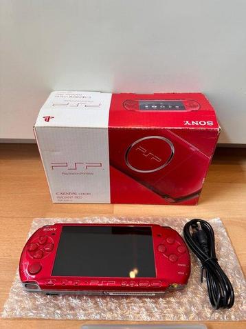 Sony - Playstation Portable (PSP) - PSP-3000 Carnival Red - beschikbaar voor biedingen