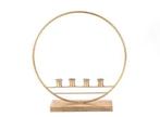 Frame candleholder kertas – l38xw11xh41 goud met 4, Ophalen of Verzenden, Nieuw