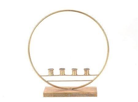 Frame candleholder kertas – l38xw11xh41 goud met 4, Hobby en Vrije tijd, Knutselen, Nieuw, Ophalen of Verzenden