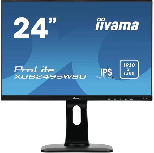 Iiyama ProLite XUB2495WSU-B1 24 Inch Monitor Full HD 1920..., Computers en Software, Monitoren, Zo goed als nieuw, Ophalen of Verzenden
