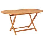 vidaXL Tuintafel inklapbaar 160x85x75 cm massief, Verzenden, Nieuw, Hout