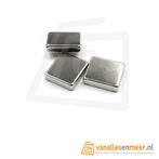 Blokmagneet 10x10x2mm  Neodymium, Nieuw, Verzenden