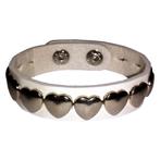 Fako Bijoux® - Armband - Studs - Hartjes - Wit, Verzenden, Nieuw