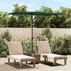 vidaXL Parasol met aluminium paal 2x1,5 m groen, Verzenden, Nieuw, 2 tot 3 meter