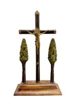 Crucifix - Hout, Brons - 1850-1900 - 40 cm