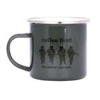 Emaille beker soldaten groen - Coffee First! NIEUW, Huis en Inrichting, Keuken | Servies, Ophalen of Verzenden, Nieuw