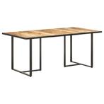 vidaXL Eettafel 180 cm ruw mangohout, Huis en Inrichting, Tafels | Eettafels, Verzenden, Nieuw