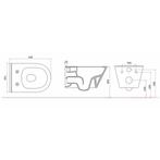 Wandcloset Wiesbaden Stereo Rimless Softclose met Shade, Ophalen of Verzenden, Nieuw