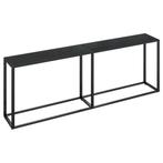 vidaXL Wandtafel Glas Zwart 220cm | Retourdeal | 48% Korting, Ophalen of Verzenden, Gebruikt