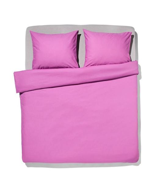 HEMA Dekbedovertrek zacht katoen 200x200/220 violet, Huis en Inrichting, Slaapkamer | Beddengoed, Nieuw, Verzenden
