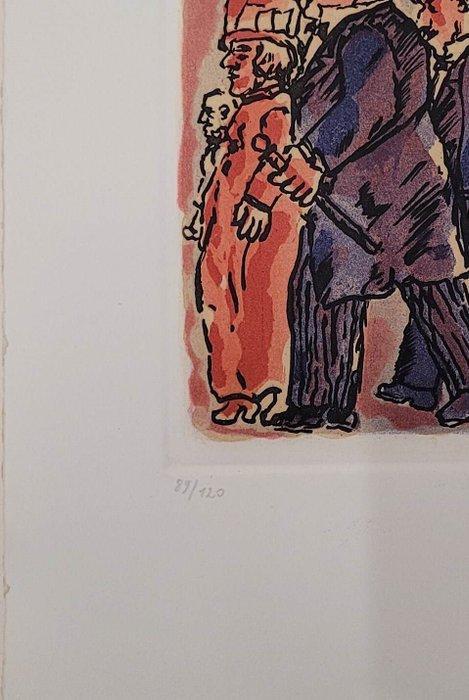 Franz Borghese (1941-2005) - La folla, Antiek en Kunst, Antiek | Overige Antiek