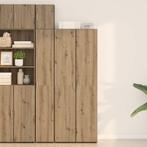 vidaXL Highboard Ambachts Eiken 70x42.5x185 cm Gefabriceerd, Verzenden, Nieuw, Minder dan 50 cm, Minder dan 100 cm