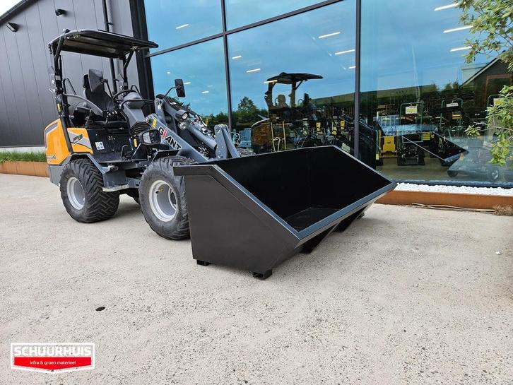 Containerbak 1200 ltr. aan shovel | zand puin afval, Zakelijke goederen, Machines en Bouw | Onderdelen, Ophalen