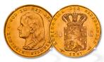 Gouden Tientje Wilhelmina Hangend Haar 1897, Postzegels en Munten, Munten | Nederland, Verzenden