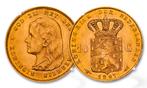 Gouden Tientje Wilhelmina Hangend Haar 1897, Postzegels en Munten, Munten | Nederland, Verzenden