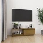 vidaXL Tv-meubel 110x30x33,5 cm massief grenenhout, Huis en Inrichting, Kasten | Televisiemeubels, 100 tot 150 cm, Verzenden, Nieuw