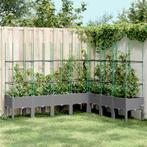 vidaXL Plantenbak met latwerk 200x160x142,5 cm polypropeen, Tuin en Terras, Verzenden, Nieuw, Kunststof