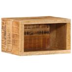 vidaXL Wandkastje 40x30x25 cm Massief Hout Ruw Mango, Huis en Inrichting, Woonaccessoires | Wandplanken en Boekenplanken, Verzenden