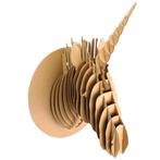3D Model Karton Puzzel - Eenhoorn Unicorn Hoofd Muurschild -, Ophalen of Verzenden, Nieuw