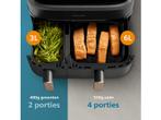 Philips -  3000 Series Dual Basket Airfryer  - Zwart, Verzenden, Nieuw, Airfryer