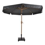 Parasol Libra houtlook Ø3mtr - grijs, Ophalen of Verzenden, Nieuw, Grijs