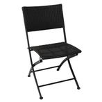 Bistro stoelen - Zwart - Rotan - 2 stuks - GL303, Verzenden