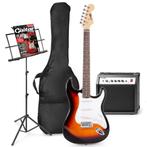 MAX GigKit elektrische gitaar set met o.a. muziekstandaard -, Nieuw, Verzenden