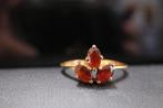 Zonder Minimumprijs - Ring - 19.2 kt. Geel goud Granaat, Sieraden, Tassen en Uiterlijk, Ringen, Nieuw