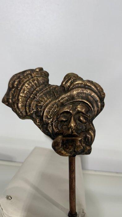 Charle Delporte (1928-2012) - sculptuur, Tête d’homme au, Antiek en Kunst, Antiek | Overige Antiek