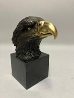 sculptuur, Adelaarskop in brons - 23 cm - Brons