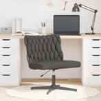 vidaXL Kantoorstoel draaibaar stof donkergrijs, Huis en Inrichting, Stoelen, Verzenden, Nieuw, Grijs