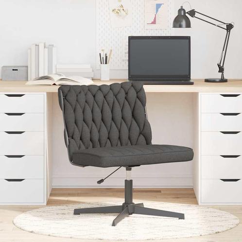 vidaXL Kantoorstoel draaibaar stof donkergrijs, Huis en Inrichting, Stoelen, Grijs, Nieuw, Verzenden