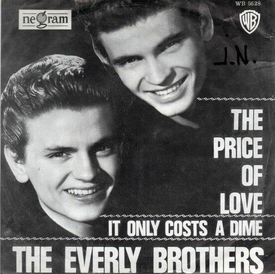 Everly Brothers - The price of love + It only costs a dim..., Cd's en Dvd's, Vinyl Singles, Verzenden