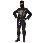 Politie Kostuum Zwart Jongen Swat, Kinderen en Baby's, Carnavalskleding en Verkleedspullen, Verzenden, Nieuw
